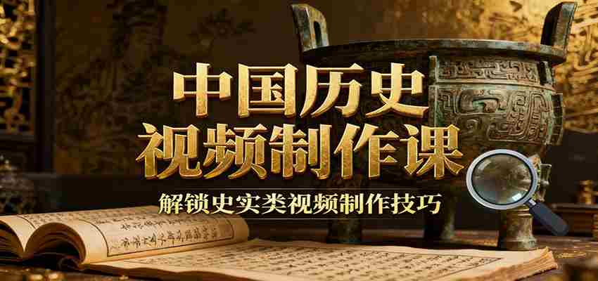中国历史视频制作课：疆域地图集+参考文案+练习素材，解锁史实类视频制作技巧