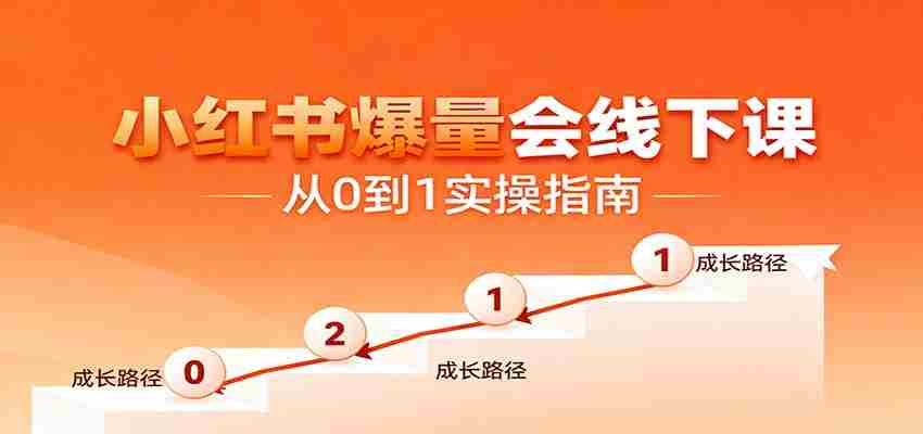 小红书爆量会线下课，聚焦小红书运营全流程，从0到1爆店实操方案