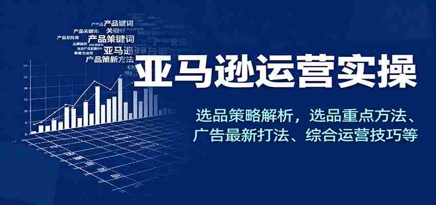 亚马逊运营实操，选品策略解析，选品重点方法、广告最新打法、综合运营技巧等