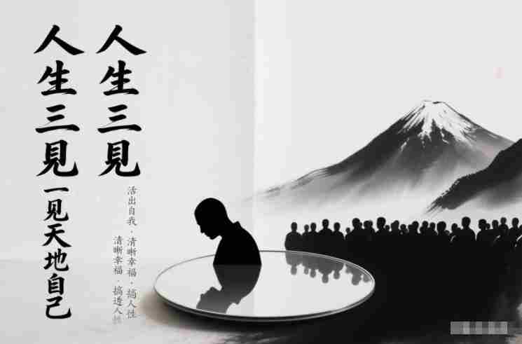 人生三见一见天地见众生见自己，活出自我拥有清晰幸福人生，搞透人性