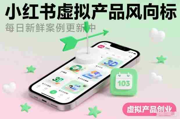 小红书虚拟产品风向标（每日新鲜案例更新中）