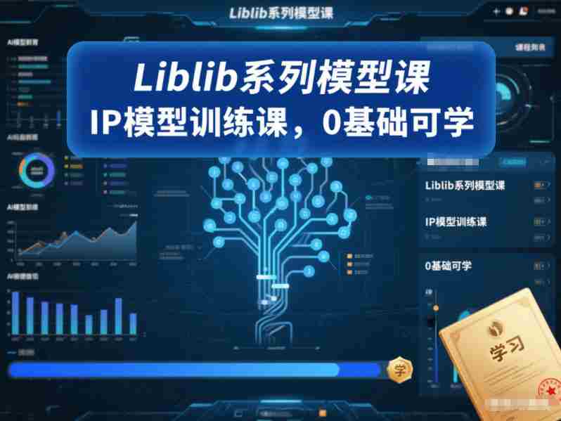 Liblib系列模型课，IP模型训练课，0基础可学