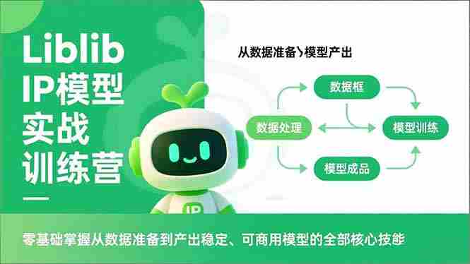 （16955期）Liblib IP模型实战训练营，零基础掌握从数据准备到产出稳定、可商用模型的全部核心技能