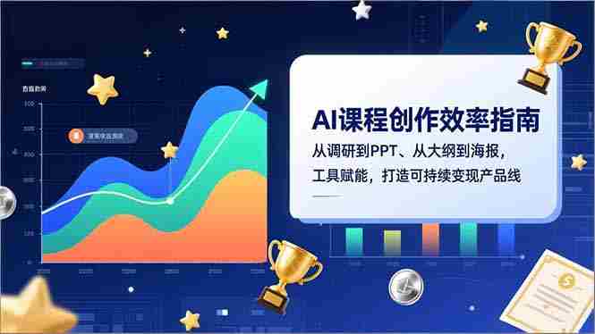 （16947期）AI课程创作效率指南，从调研到PPT、从大纲到海报，工具赋能，打造可持续变现产品线