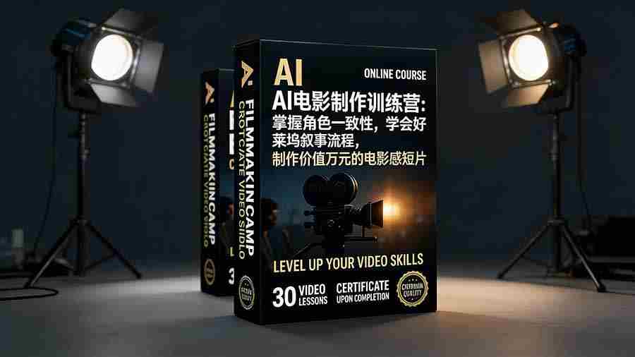（17223期）AI电影制作训练营：掌握角色一致性，学会好莱坞叙事流程，制作价值万元的电影感短片