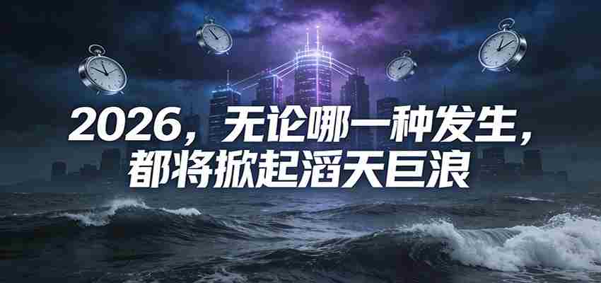 公众号付费文章：2026，无论哪一种发生，都将掀起滔天巨浪