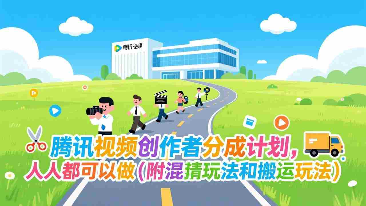 （17137期）腾讯视频创作者分成计划，人人都可以做（附混剪玩法和搬运玩法）