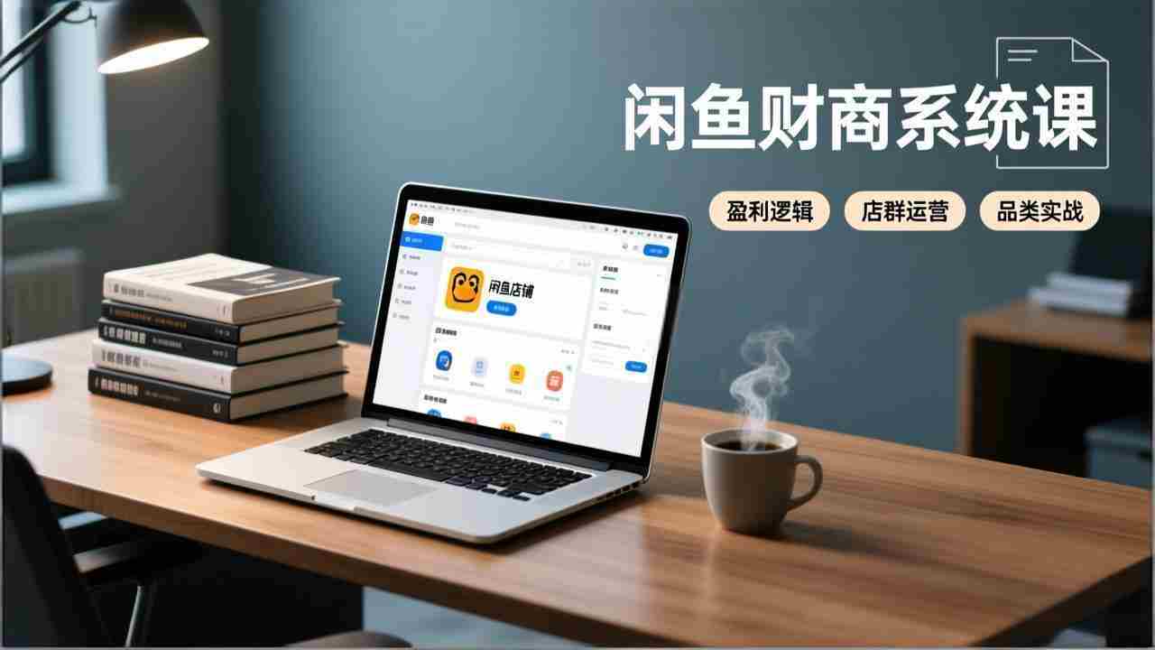（17193期）闲鱼财商系统课：从盈利逻辑、店群运营到品类实战，实现稳定月入过万