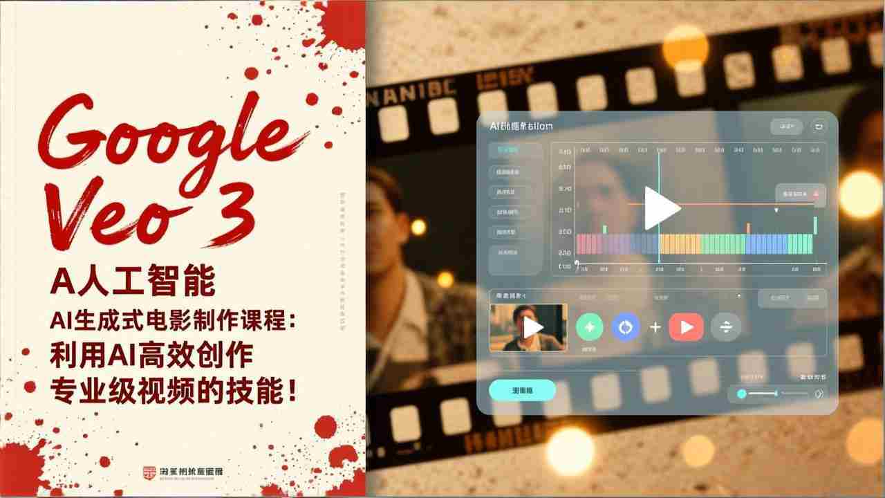 （17032期）Google Veo 3人工智能AI生成式电影制作课程：利用AI高效创作专业级视频的技能！