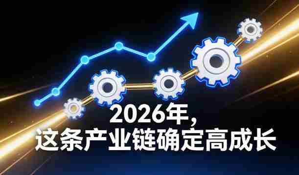 付费文章：2026年，这条产业链确定高成长