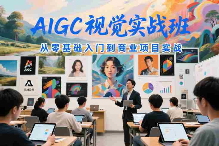 AIGC视觉实战班，从零基础入门到商业项目实战