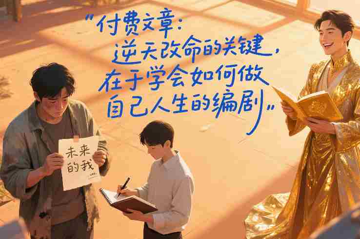 付费文章：逆天改命的关键，在于学会如何做自己人生的编剧