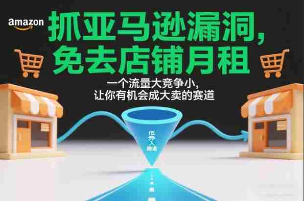 抓亚马逊漏洞，免去店铺月租，一个流量大竞争小，让你有机会成大卖的赛道