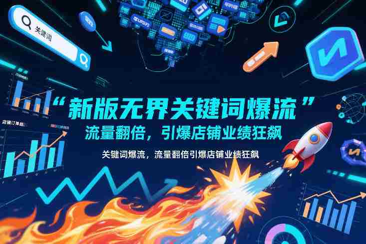 新版无界关键词爆流，流量翻倍，引爆店铺业绩狂飙
