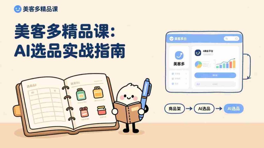 （17292期）AI+美客多精品课，工具实操、数据选品、AI优化，新手也能快速上手，月入5000+美元
