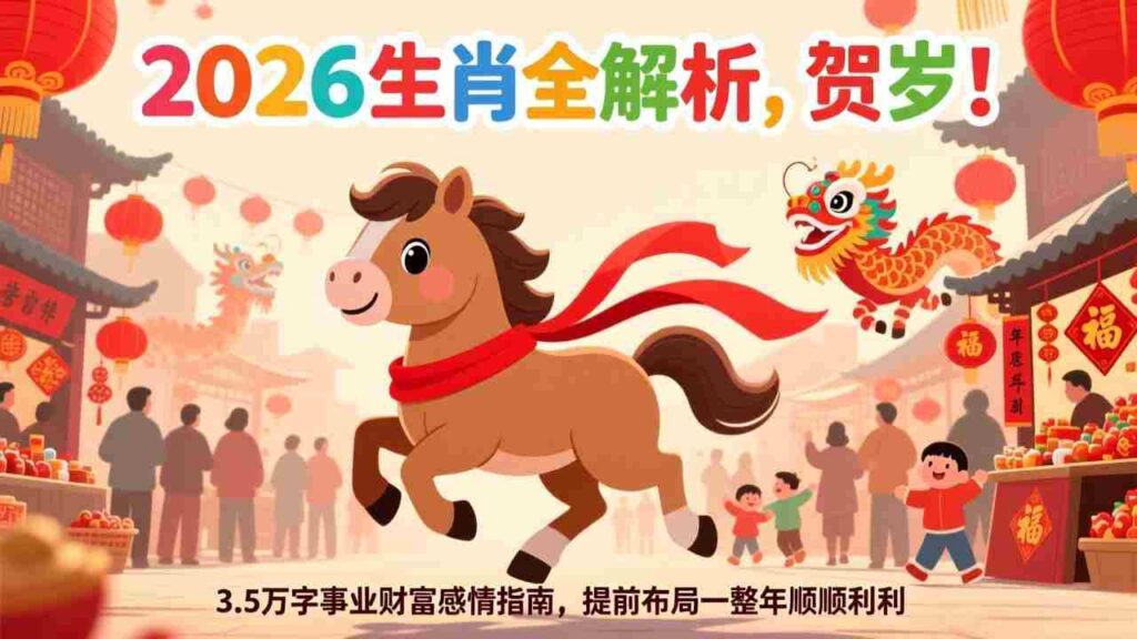 （17428期）付费文章：贺岁！2026生肖全解析，3.5万字事业财富感情指南，提前布局一整年顺顺利利