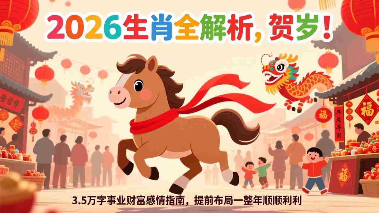 （17428期）付费文章：贺岁！2026生肖全解析，3.5万字事业财富感情指南，提前布局一整年顺顺利利