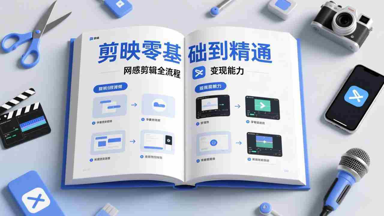 （17473期）剪映零基础也能快速上手，从入门到精通掌握网感剪辑全流程，掌握能直接变现的剪辑能力