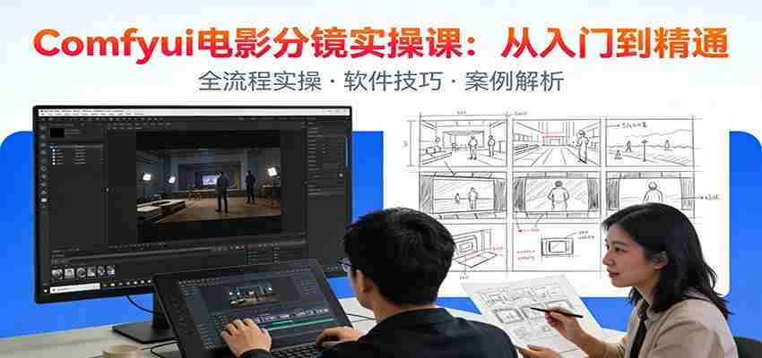 ComfyUI电影分镜实操课：分镜一致性，全流程AI视频制作，零基础也能做专业分镜