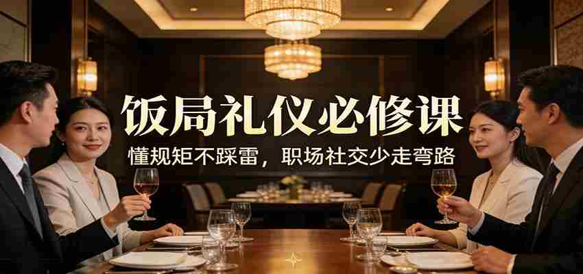 公众号收费文章：《饭局礼仪必修课：懂规矩不踩雷，职场社交少走弯路》
