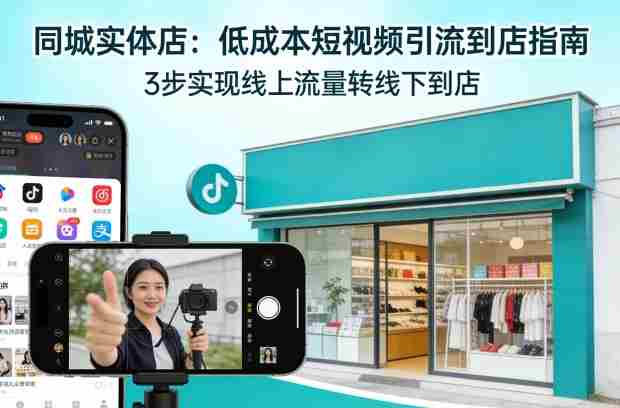 同城实体店，如何低成本把客户从短视频带到线下门店
