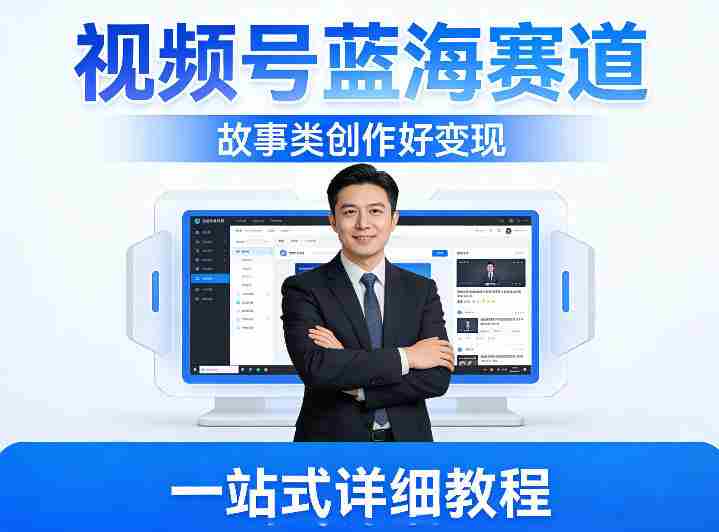 视频号蓝海赛道，故事类创作好变现，一站式详细教程