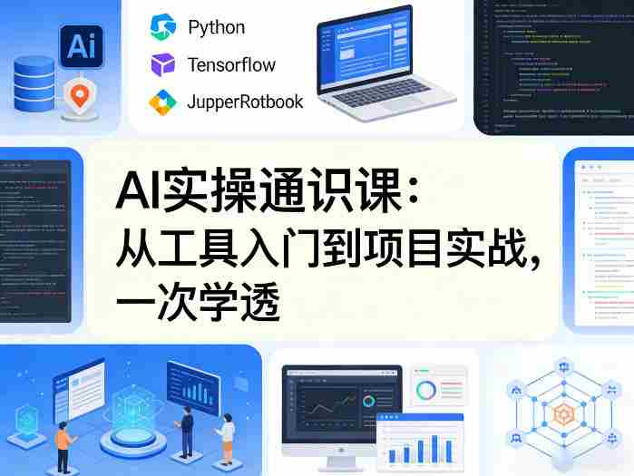 AI实操通识课，从工具入门到项目实战，一次学透