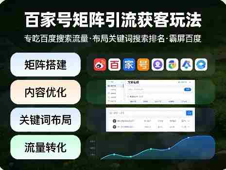 百家号矩阵引流获客玩法，专吃百度搜索流量，布局关键词搜索排名，霸屏百度