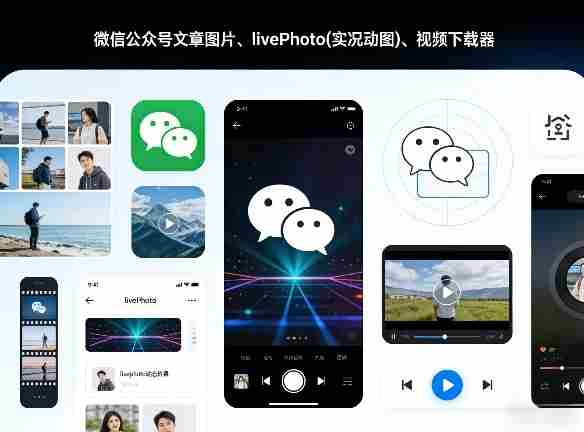 微信公众号文章图片、livePhoto(实况动图)、视频下载器