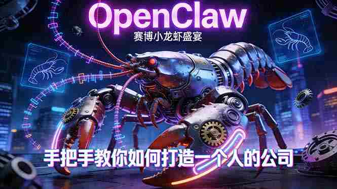 （17684期）OpenClaw，小龙虾-从产品到爆款的成长之路，手把手教你如何打造一个人的公司