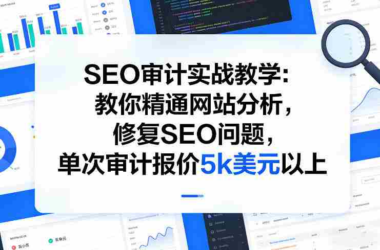 SEO审计实战教学：教你精通网站分析，修复SEO问题，单次审计报价5k美元以上