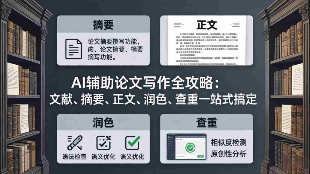 （17970期）AI辅助论文写作全攻略：文献、摘要、正文、润色、查重一站式搞定