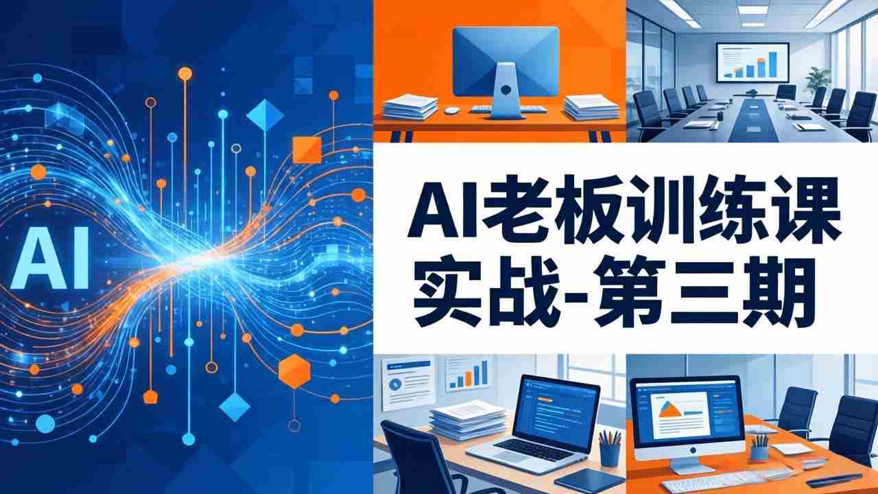 （18025期） AI老板训练课实战-第三期：AI+内容应用落地教学，从0到1打通AI变现完整路径