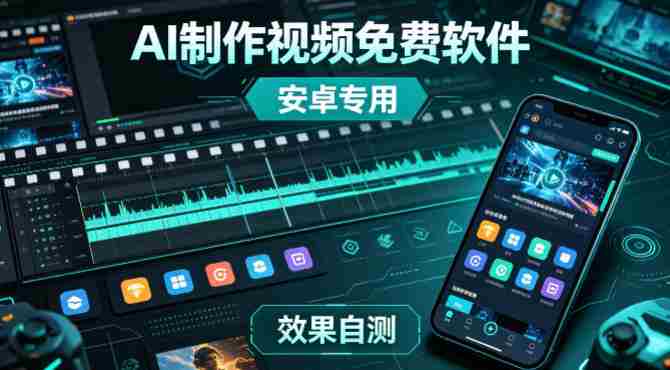 AI制作视频免费软件，安卓软件，效果自测
