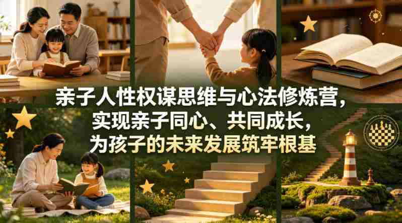 亲子人性权谋思维与心法修炼营，实现亲子同心、共同成长，为孩子的未来发展筑牢根基【音频】