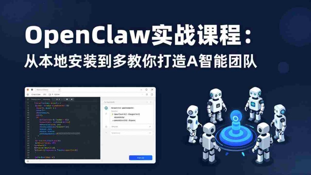 （17883期）OpenClaw实战课程：从本地安装到多Agent协同，手把手教你打造AI智能团队