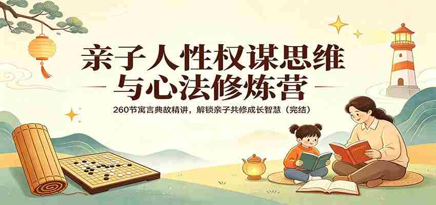 亲子人性权谋思维与心法修炼营：260节寓言典故精讲，解锁亲子共修成长智慧（完结）