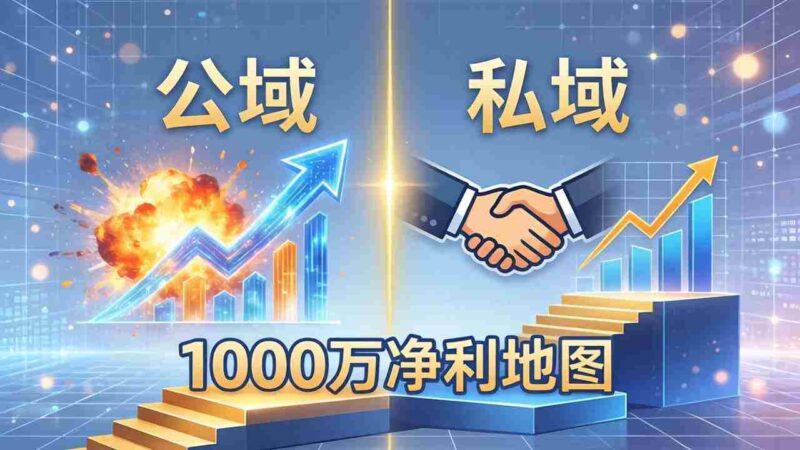 (18217期)公域玩命出爆款,私域悄悄做成交:这套AI内训课,2026给你打通1000万净利的地图-中创网,冒泡网,福缘网创业项目大全-创安网