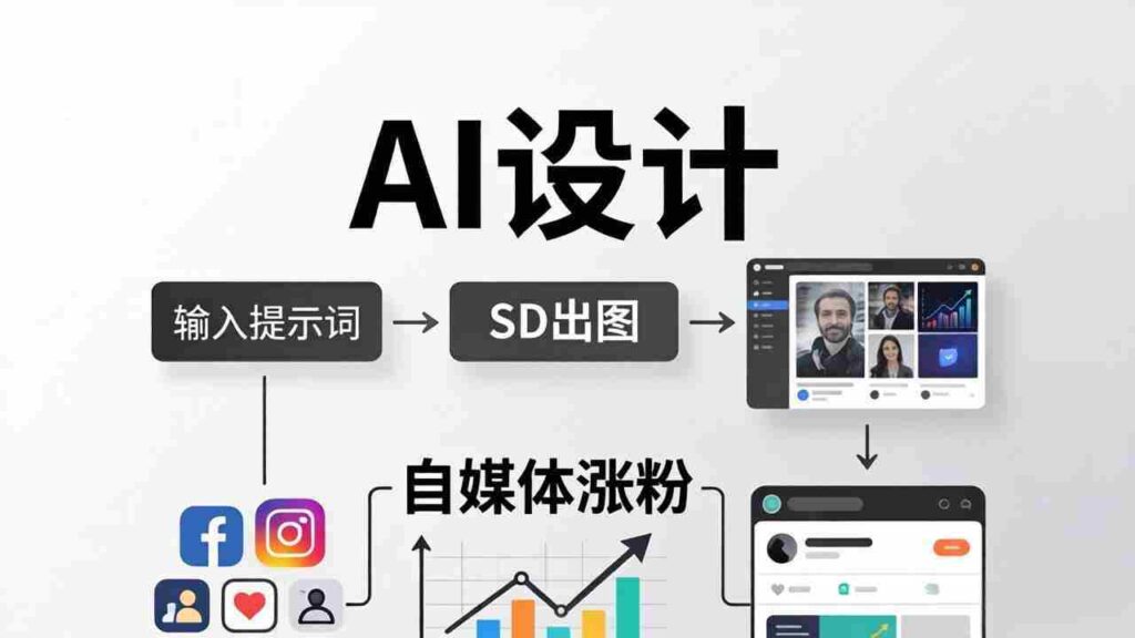（18136期）人人都是AI设计师：SD出图+自媒体涨粉一站教学，告别图文素材焦虑，AI设计让你轻松避开内卷