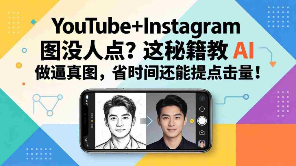（17911期）YouTube+Instagram图没人点？这秘籍教 AI 做逼真图，省时间还能提点击量