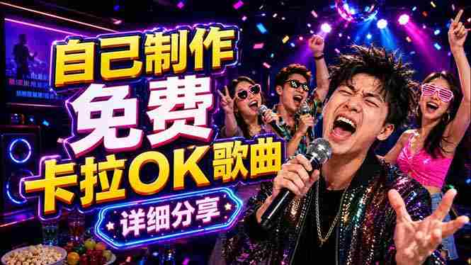 （18610期）免费卡拉OK歌曲制作全攻略：音轨分离字幕制作，零基础快速做出专业K歌视频