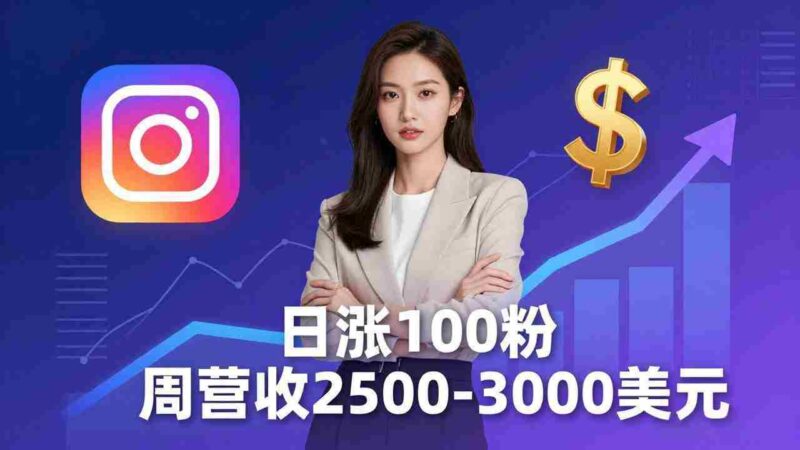 (18299期)想做数字产品?Sheri亲授:日涨100粉、每周2500至3000美元的营收,Instagram躺着赚-中创网,冒泡网,福缘网创业项目大全-创安网