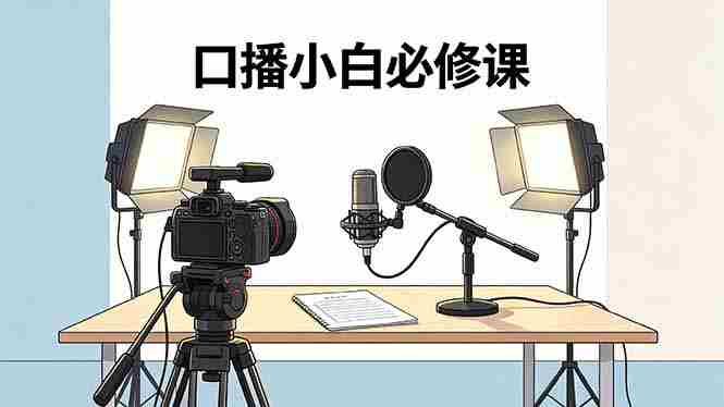 (18428期)口播小白必修课:录像收音灯光设备+脚本撰写,搭专业级录制场景-中创网,冒泡网,福缘网创业项目大全-创安网