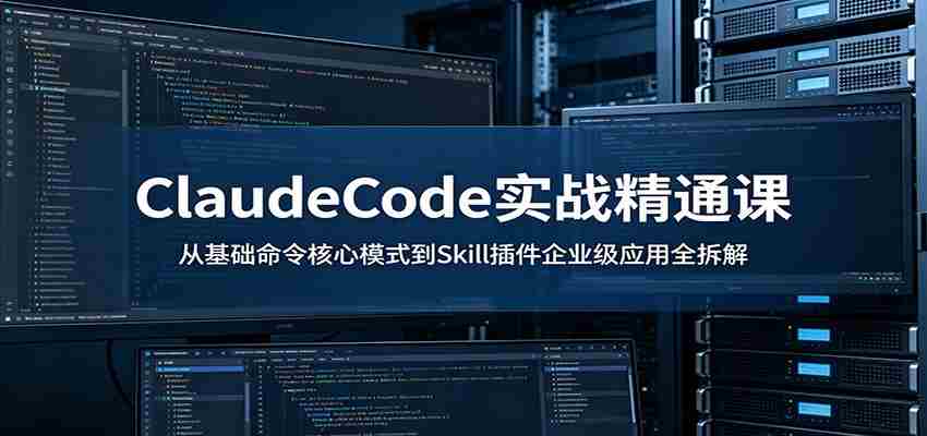ClaudeCode实战精通课：从基础命令核心模式到Skill插件企业级应用全拆解