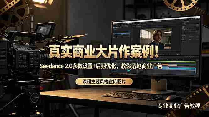 （18484期）真实商业大片作案例！Seedance 2.0参数设置+后期优化，教你落地商业广告