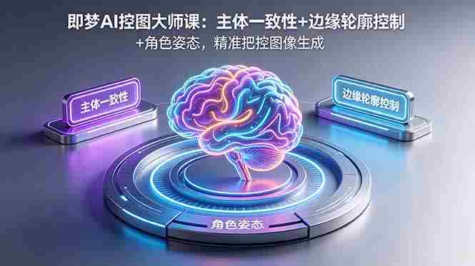 （18619期）即梦AI控图大师课：主体一致性+边缘轮廓控制+角色姿态，精准把控图像生成