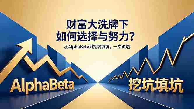 （18371期）付费文章：财富大洗牌下如何选择与努力？从AlphaBeta到挖坑填坑，一文讲透