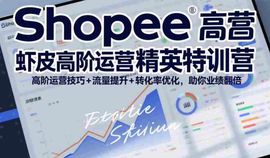 Shopee虾皮高阶运营精英特训营，高阶运营技巧+流量提升+转化率优化，助你业绩翻倍（更新26年5月）
