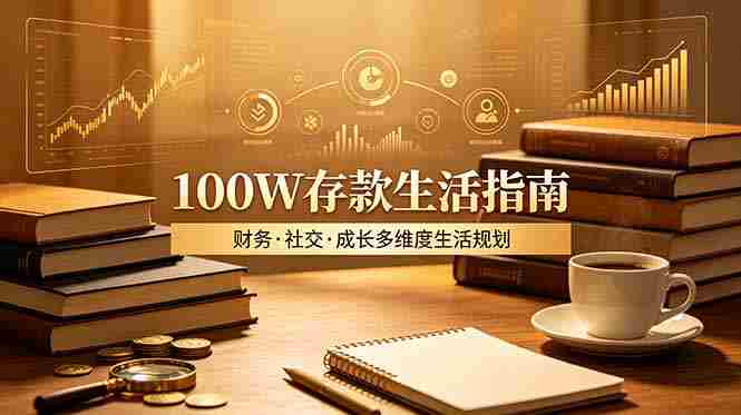 （19121期）付费文章：100W存款生活指南，如何从财务、社交、成长等维度规划自己的生活