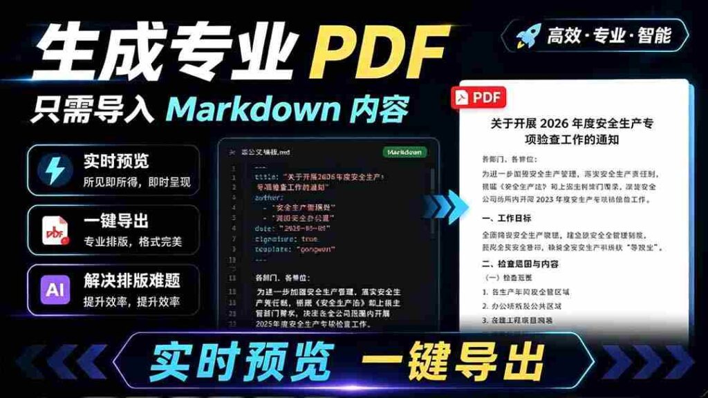 （19224期）只需导入 Markdown 内容，实时预览一键导出专业 PDF！轻松解决AI生成内容排版问题 Presto
